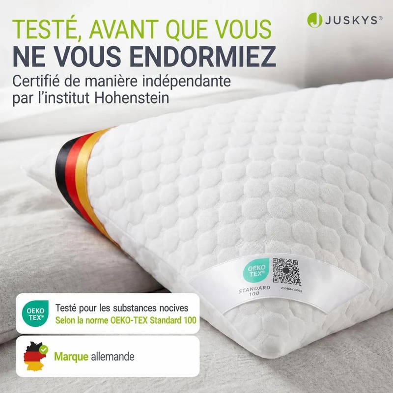 Oreillers à mémoire de forme – lot de 2, ergonomiques
