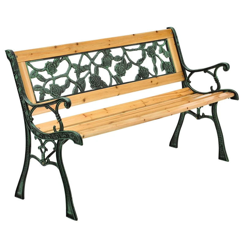 Banc de jardin Venezia – bois et fonte