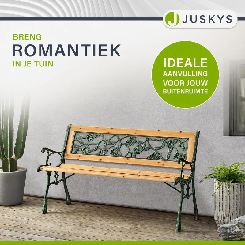 Banc de jardin Venezia – bois et fonte