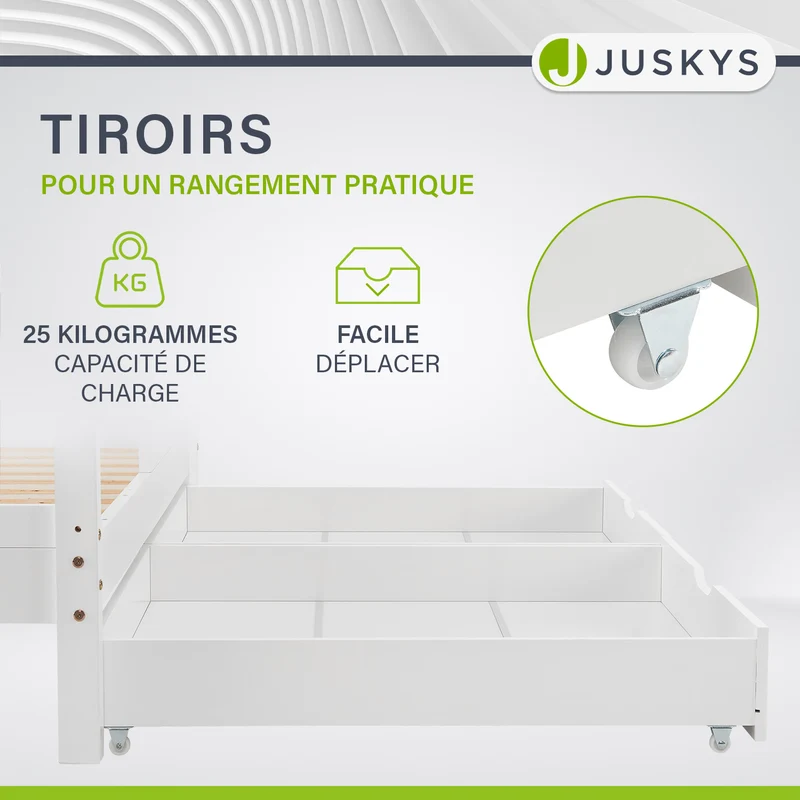 Lit enfant Marli 90 x 200 cm avec sommier