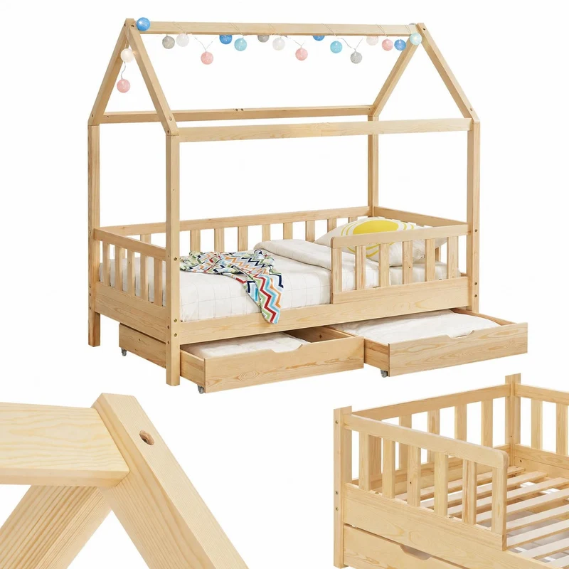 Lit enfant Marli 90 x 200 cm avec sommier