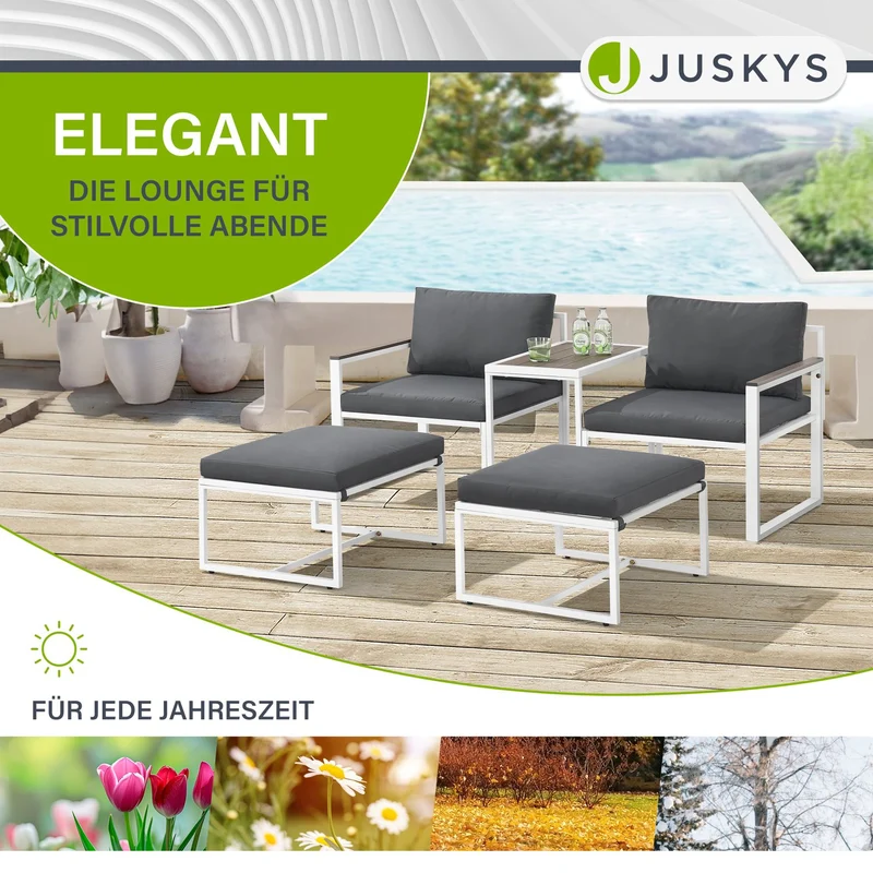 Salon de jardin en résine tressée Bari – canapé lounge