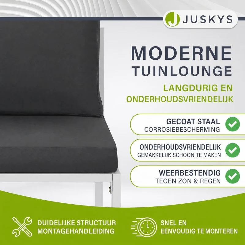 Salon de jardin en résine tressée Bari – canapé lounge
