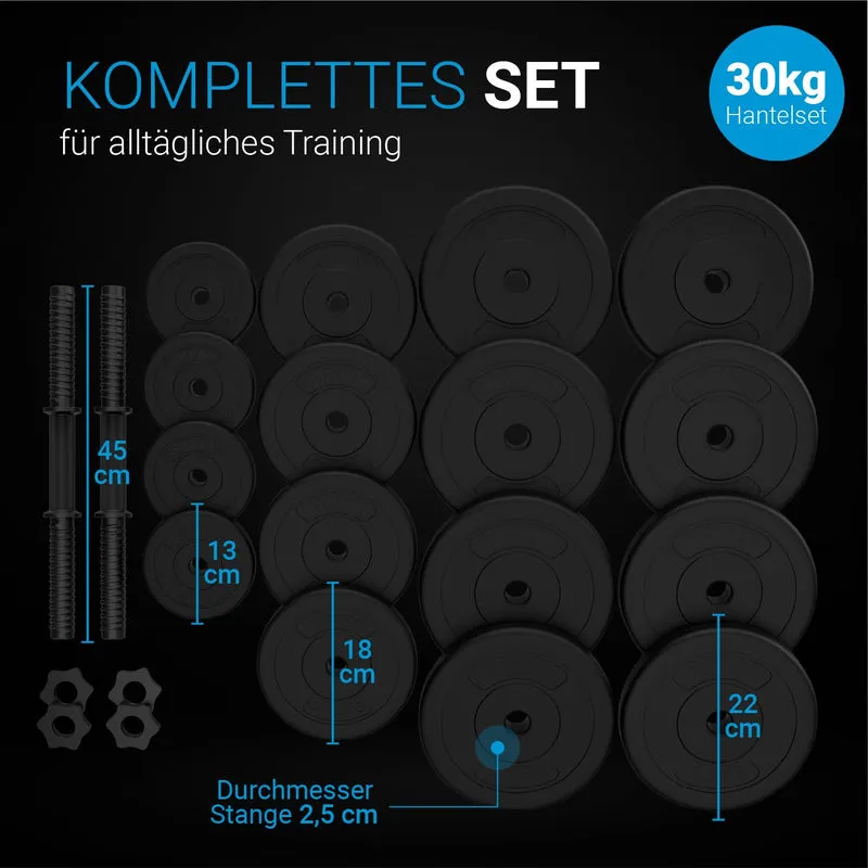 Ensemble d'haltères 30 kg