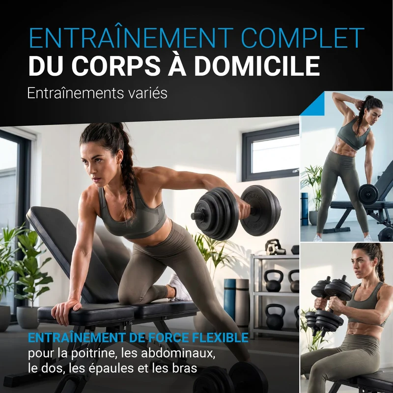 Ensemble d'haltères 30 kg