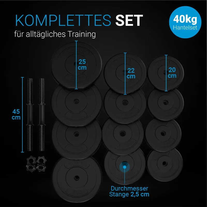 Ensemble d'haltères 40 kg