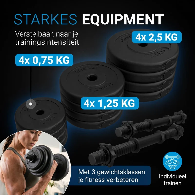 Ensemble d'haltères 20 kg