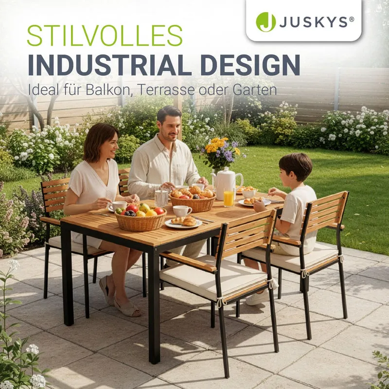 Salon de jardin en bois d'acacia Rhodos – 4 places