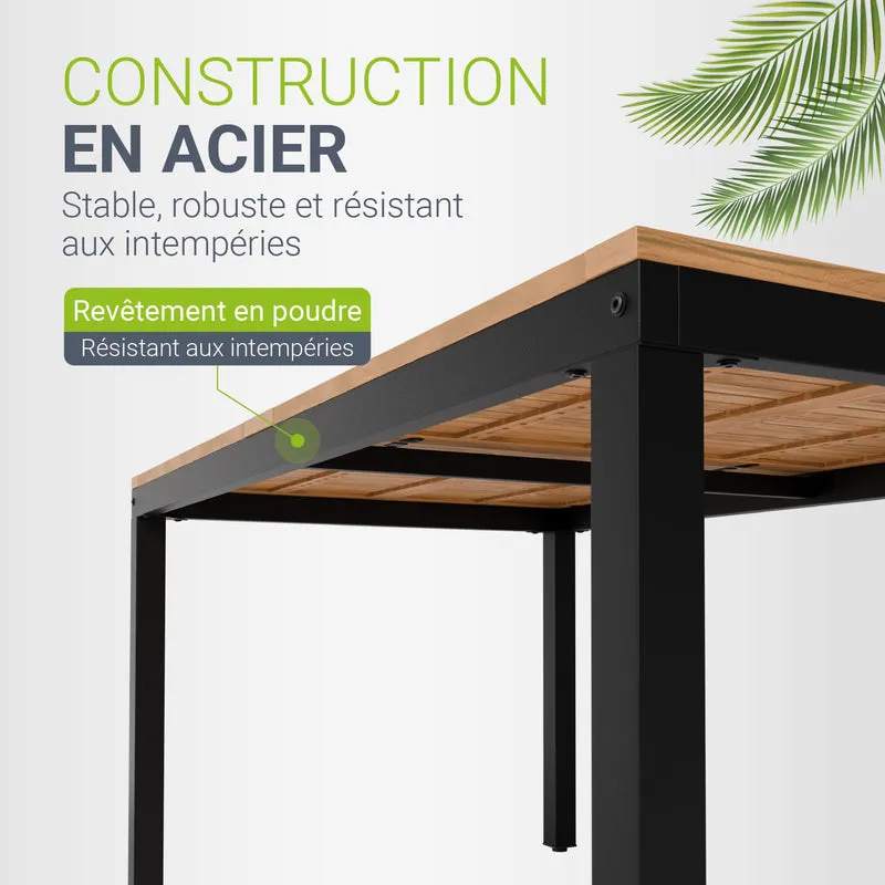 Salon de jardin en bois d'acacia Rhodos – 4 places
