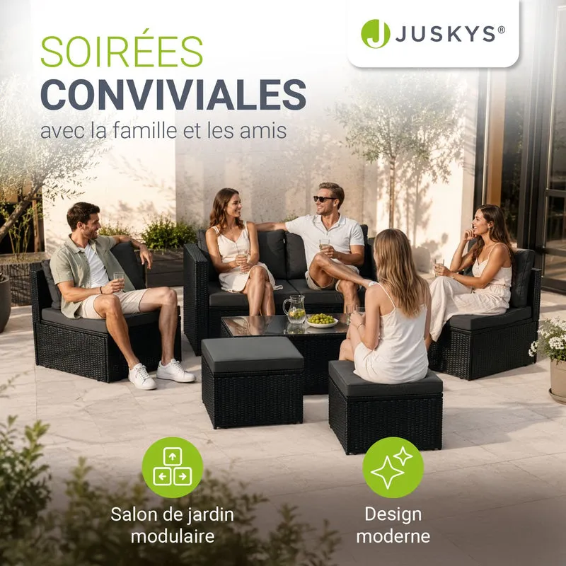 Salon de jardin en résine tressée Salou – 6 places