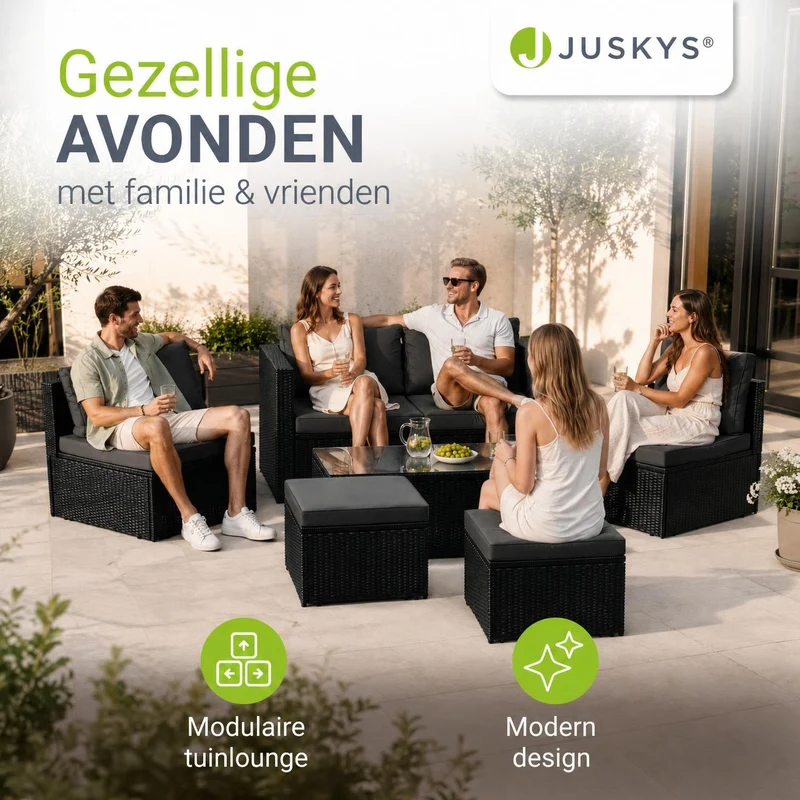 Salon de jardin en résine tressée Salou – 6 places