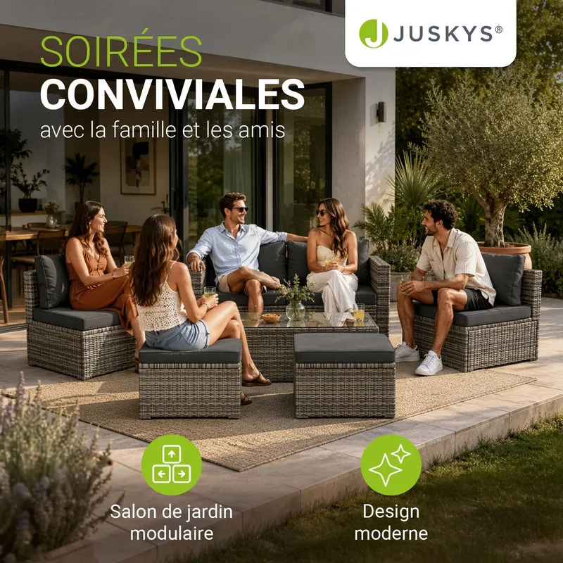 Salon de jardin en résine tressée Salou – 6 places
