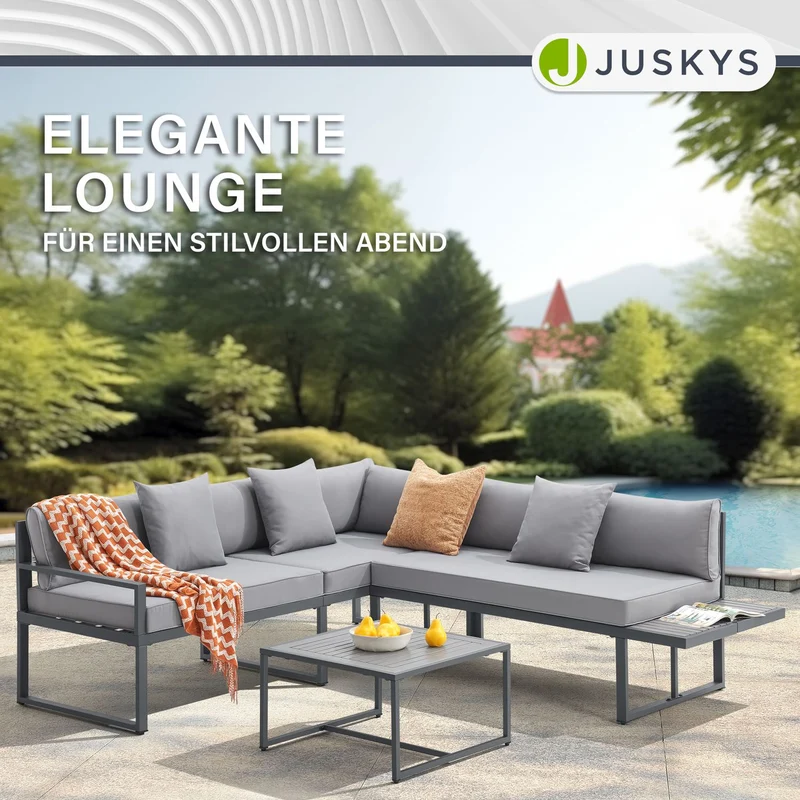 Salon de jardin St. Tropez – lounge 4 places, bois d'acacia