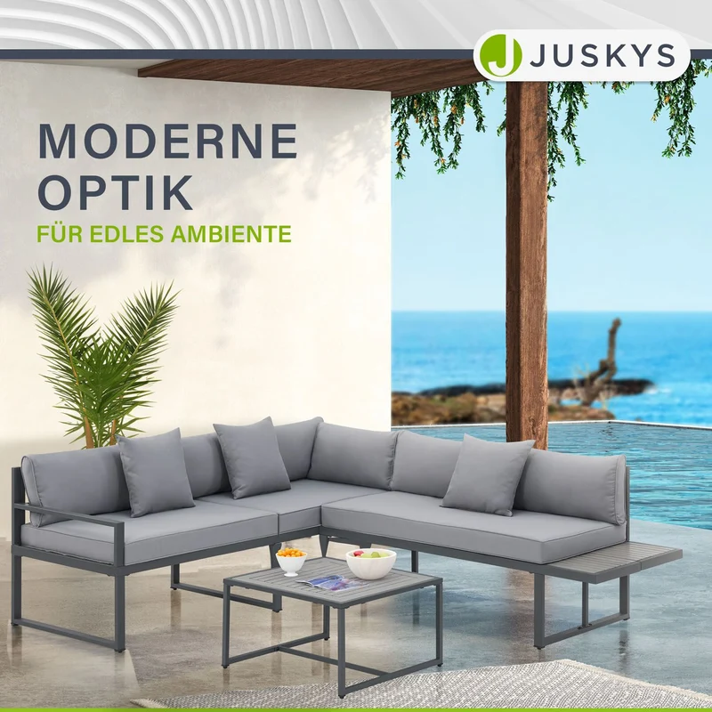 Salon de jardin St. Tropez – lounge 4 places, bois d'acacia
