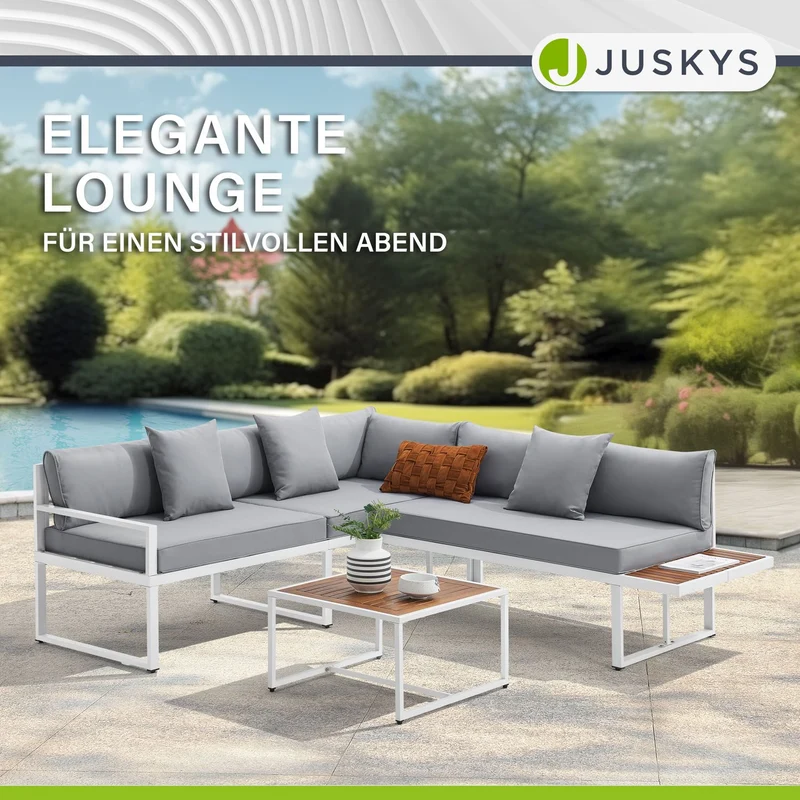 Salon de jardin St. Tropez – lounge 4 places, bois d'acacia