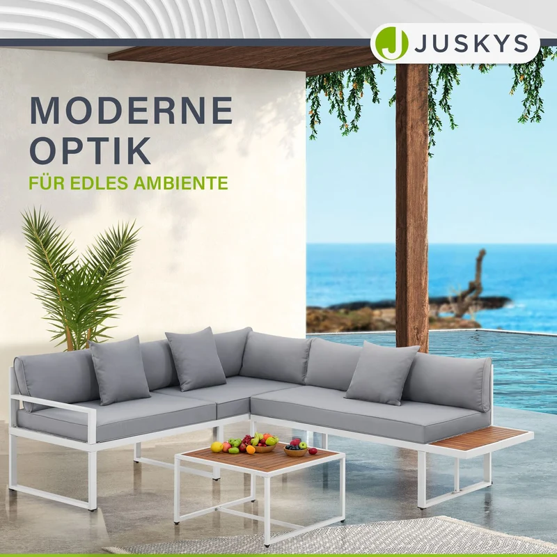 Salon de jardin St. Tropez – lounge 4 places, bois d'acacia