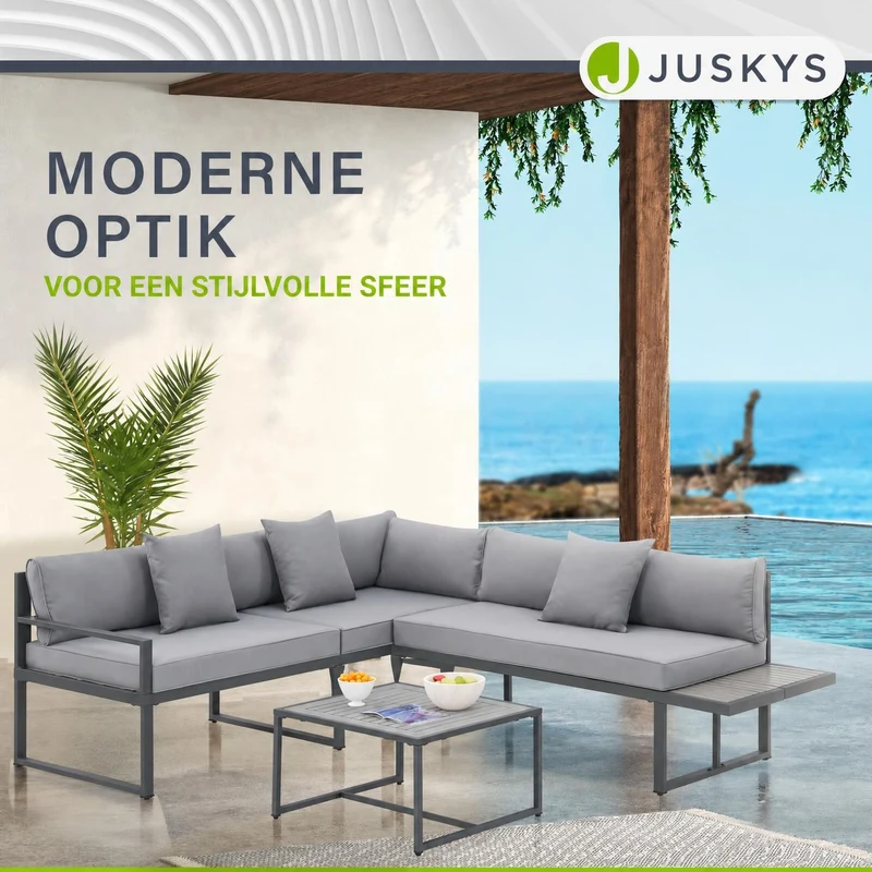 Salon de jardin St. Tropez – lounge 4 places, bois d'acacia