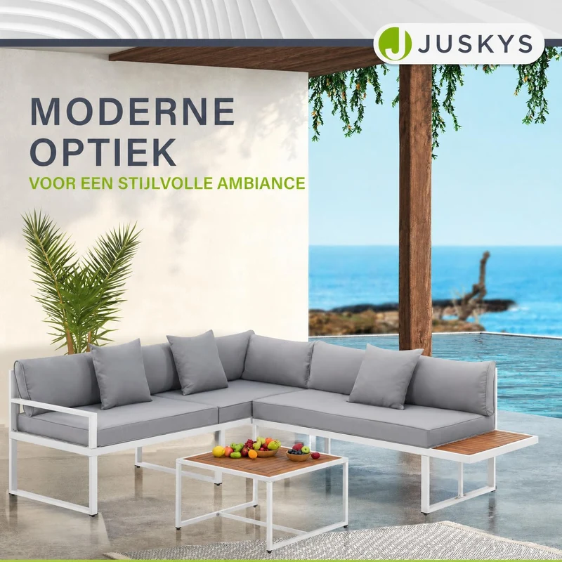 Salon de jardin St. Tropez – lounge 4 places, bois d'acacia