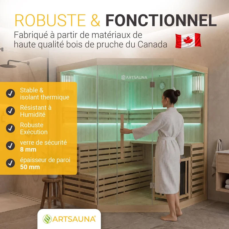Sauna intérieur Espoo 200 Premium