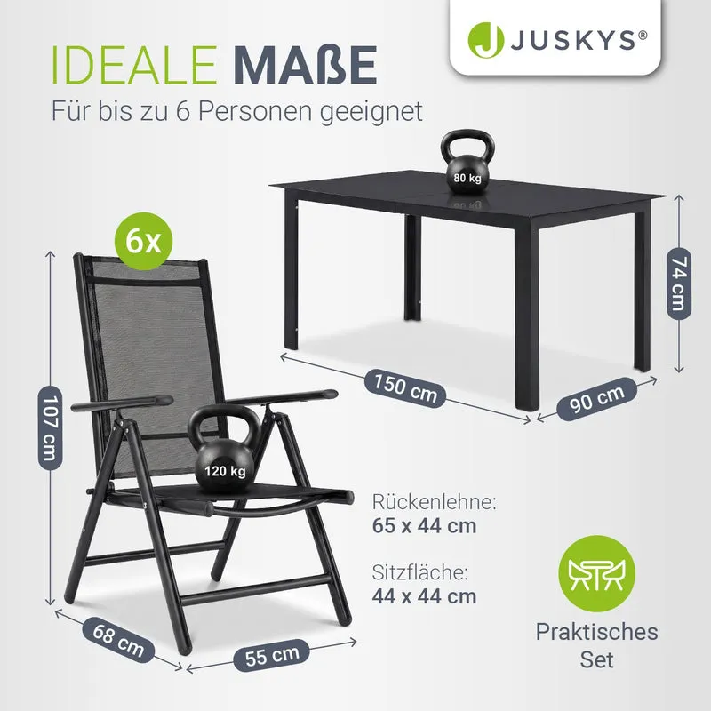 Salon de jardin Milano en aluminium – jusqu'à 8 places