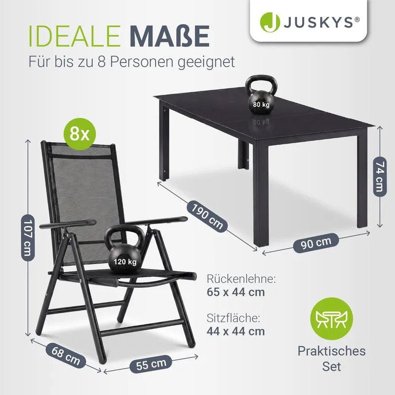 Salon de jardin Milano en aluminium – jusqu'à 8 places