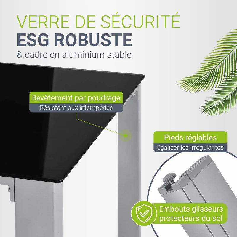 Salon de jardin Milano en aluminium – jusqu'à 8 places