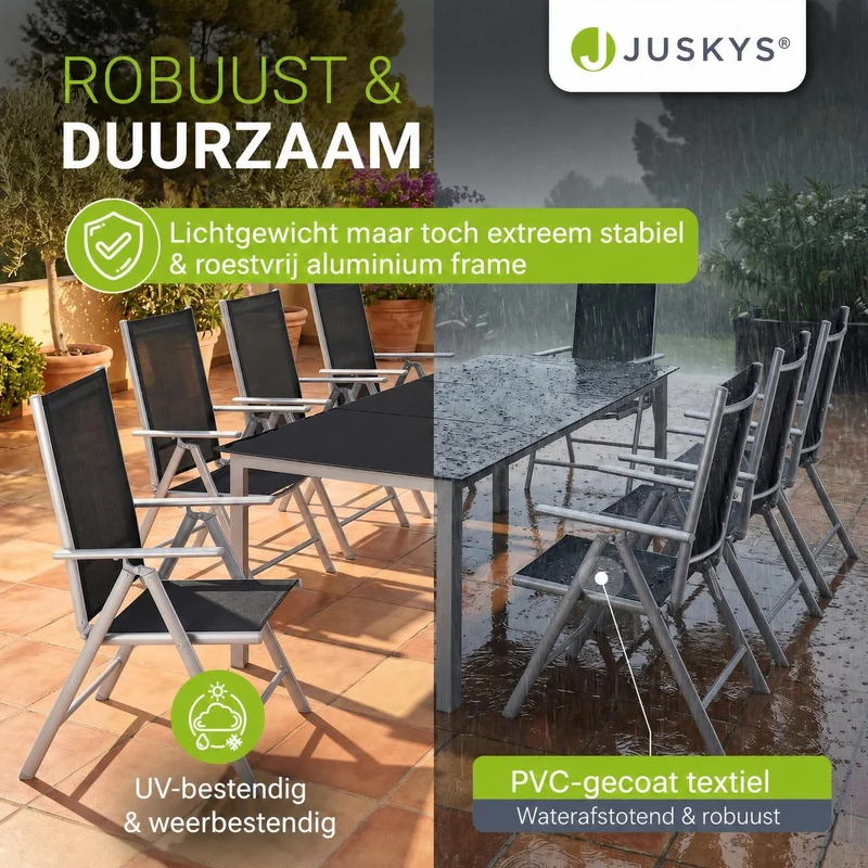 Salon de jardin Milano en aluminium – jusqu'à 8 places