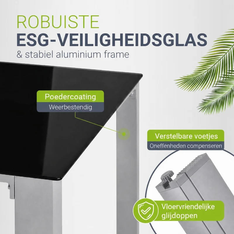 Salon de jardin Milano en aluminium – jusqu'à 8 places