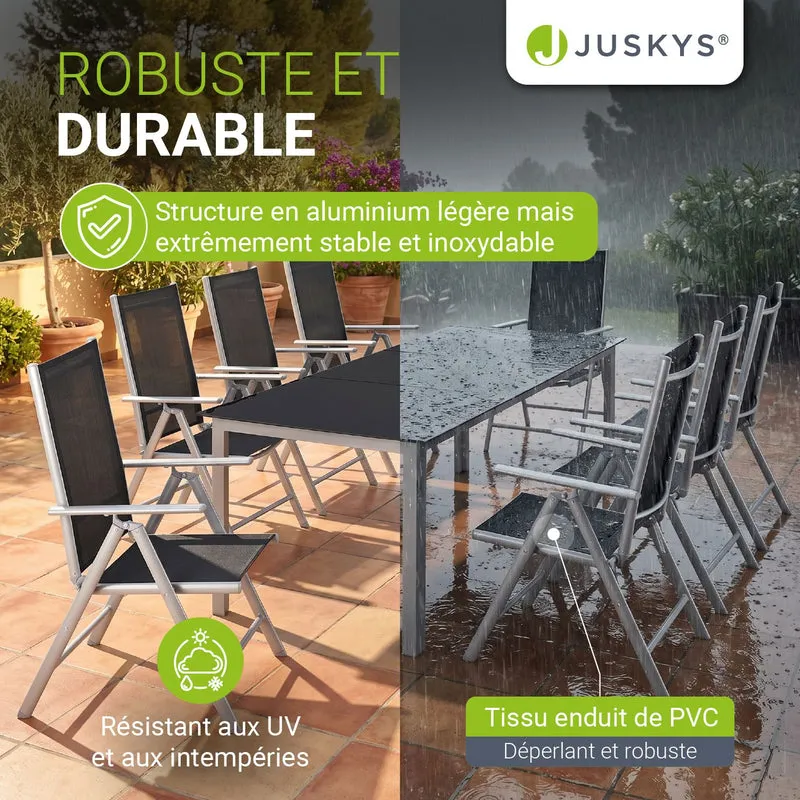 Salon de jardin Milano en aluminium – jusqu'à 8 places