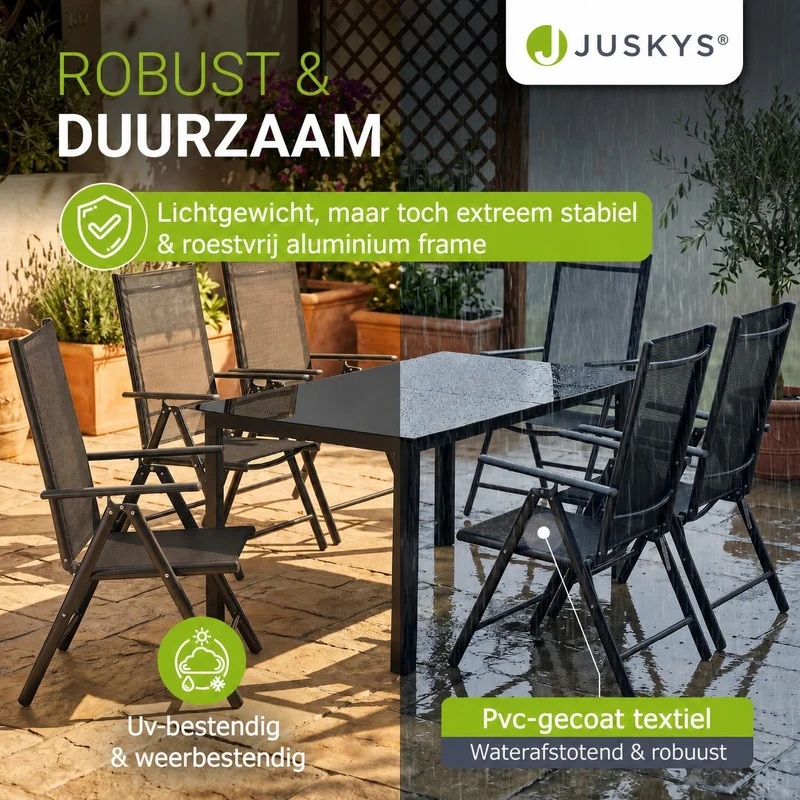 Salon de jardin Milano en aluminium – jusqu'à 8 places