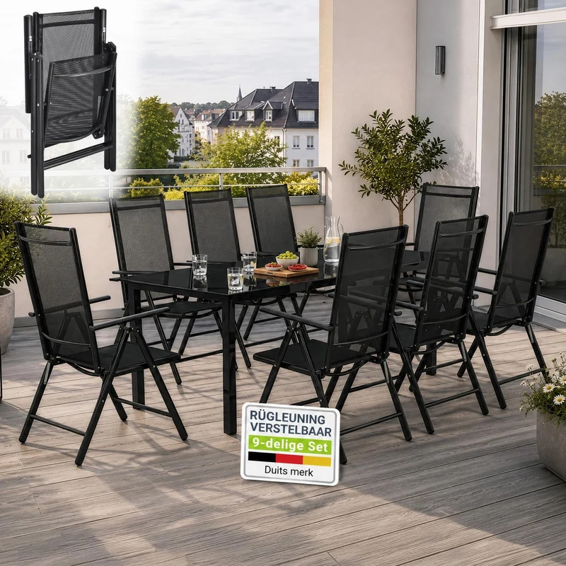 Salon de jardin Milano en aluminium – jusqu'à 8 places