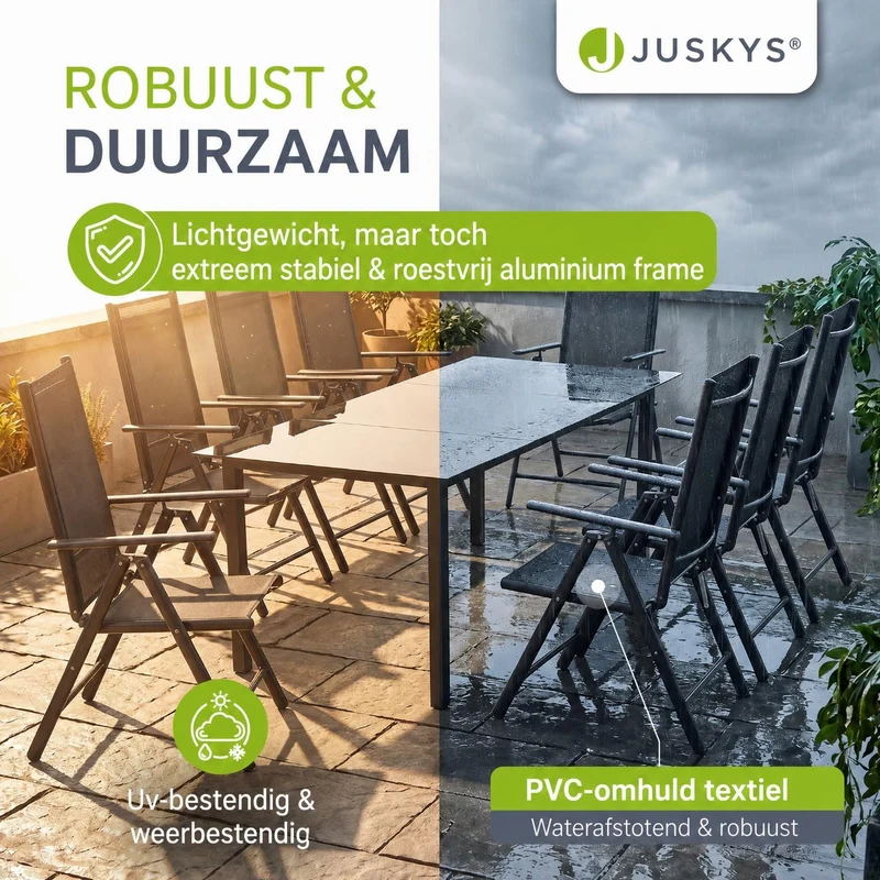 Salon de jardin Milano en aluminium – jusqu'à 8 places