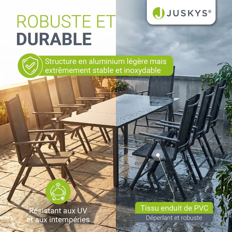 Salon de jardin Milano en aluminium – jusqu'à 8 places
