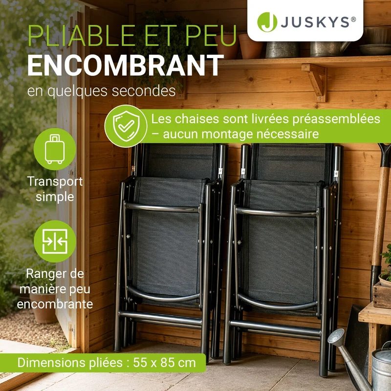 Salon de jardin Milano en aluminium – jusqu'à 8 places