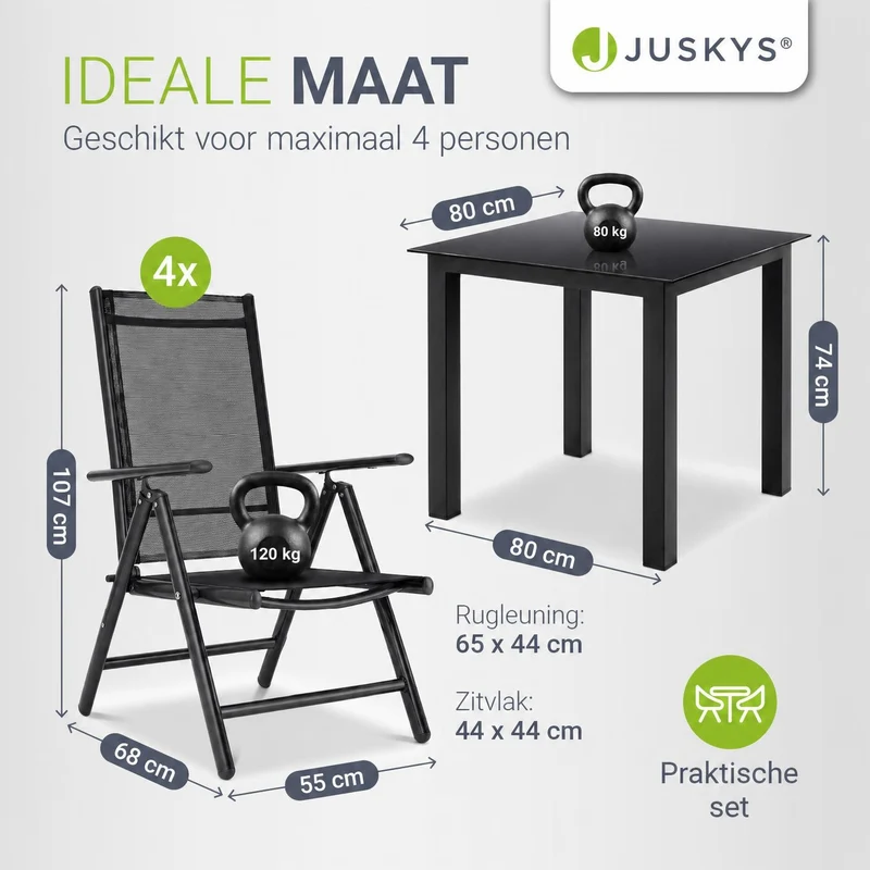 Salon de jardin Milano en aluminium – jusqu'à 8 places