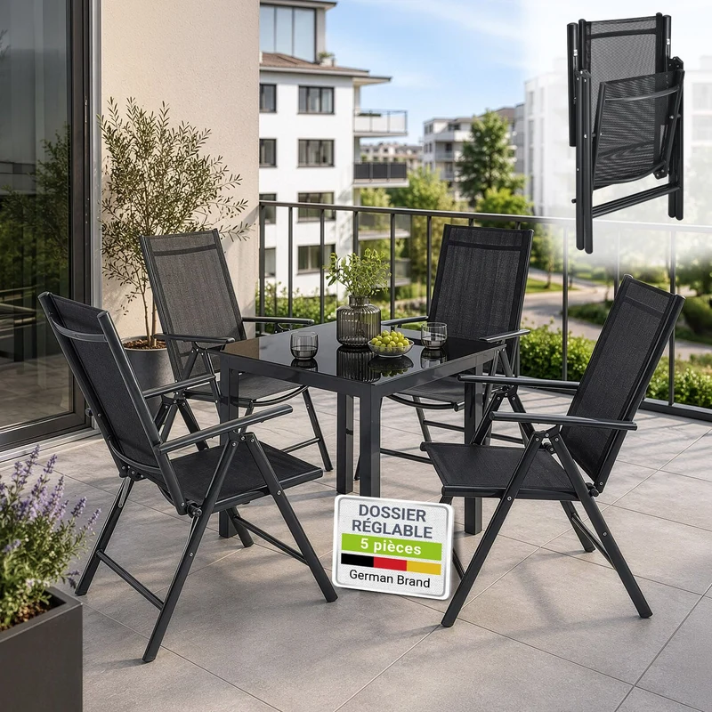 Salon de jardin Milano en aluminium – jusqu'à 8 places