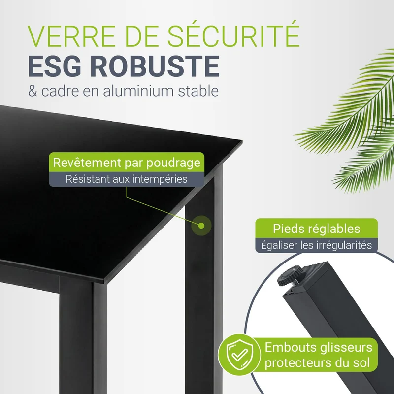 Salon de jardin Milano en aluminium – jusqu'à 8 places