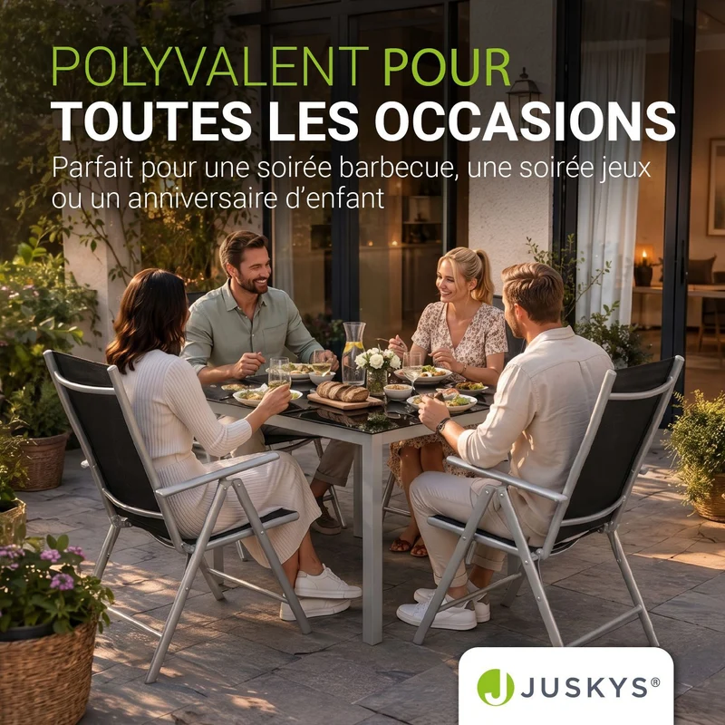 Salon de jardin Milano en aluminium – jusqu'à 8 places