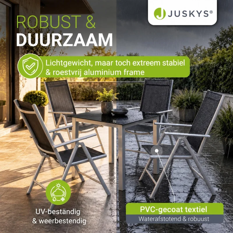 Salon de jardin Milano en aluminium – jusqu'à 8 places
