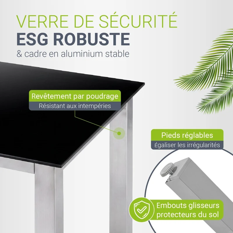 Salon de jardin Milano en aluminium – jusqu'à 8 places