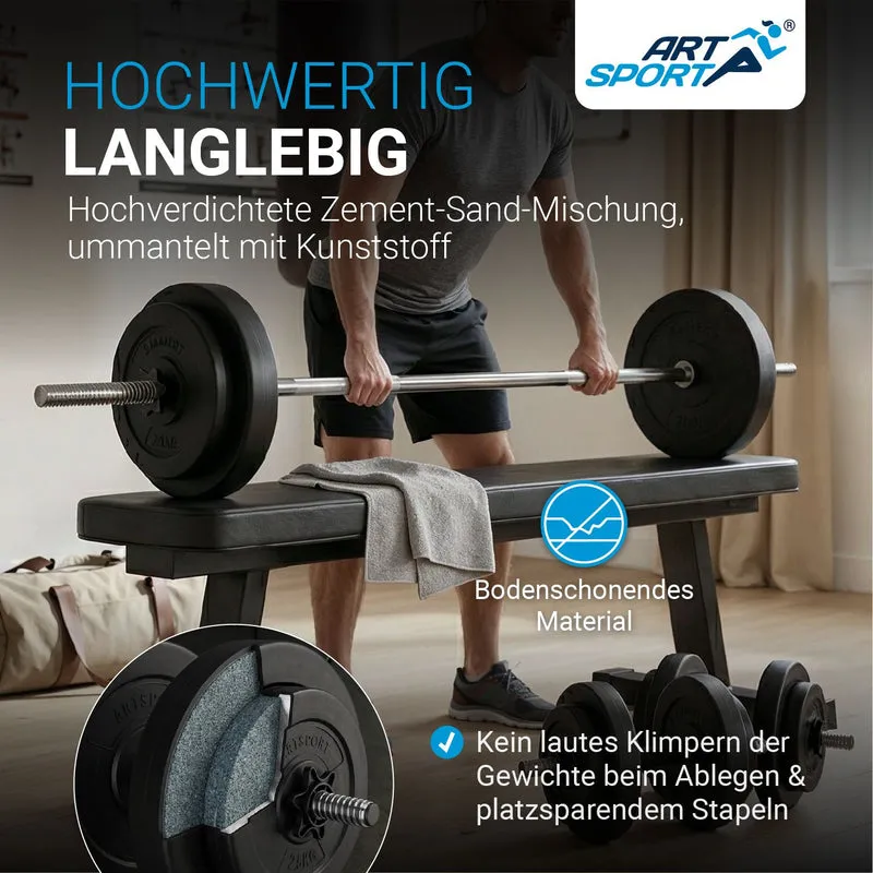 Ensemble d'haltères 3 en 1 60 kg