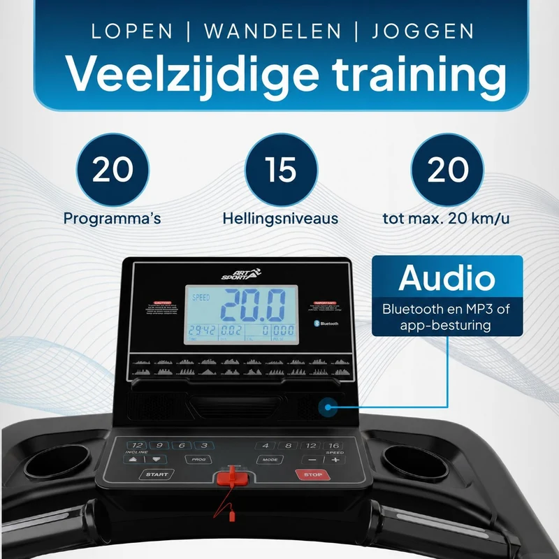 Tapis de course pliable Speedrunner 6000 – 99 programmes