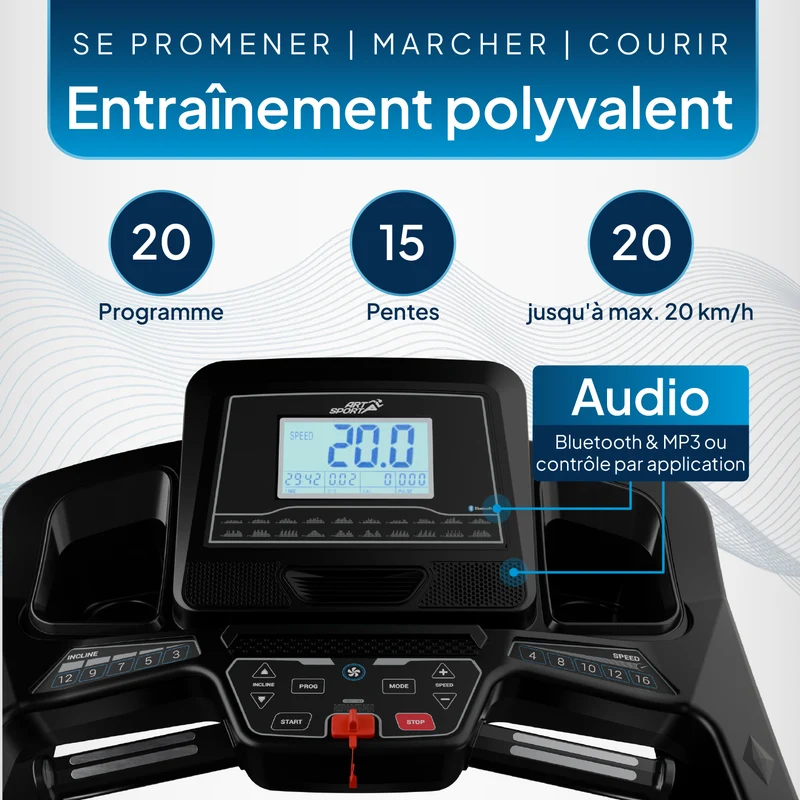 Tapis de course Speedrunner 7000 – 48 programmes