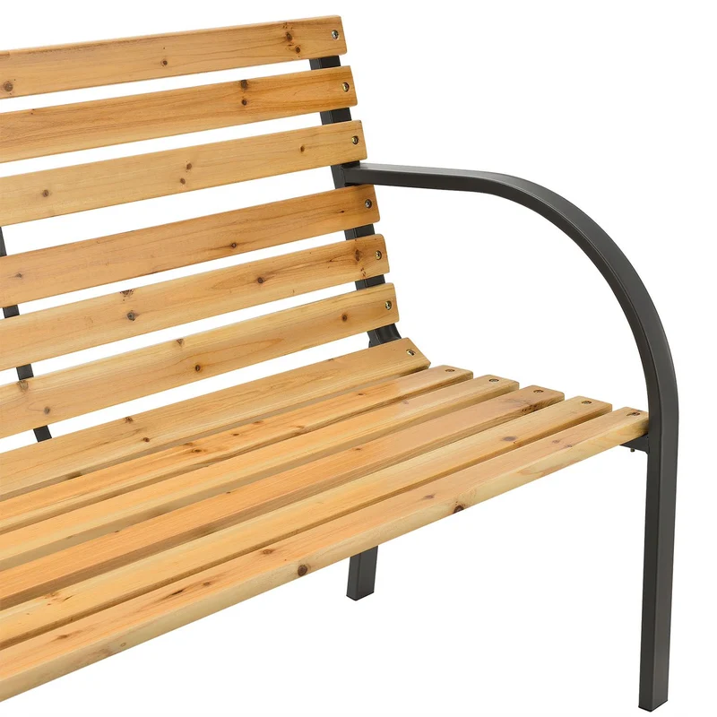 Banc de jardin Modena – bois de sapin et acier
