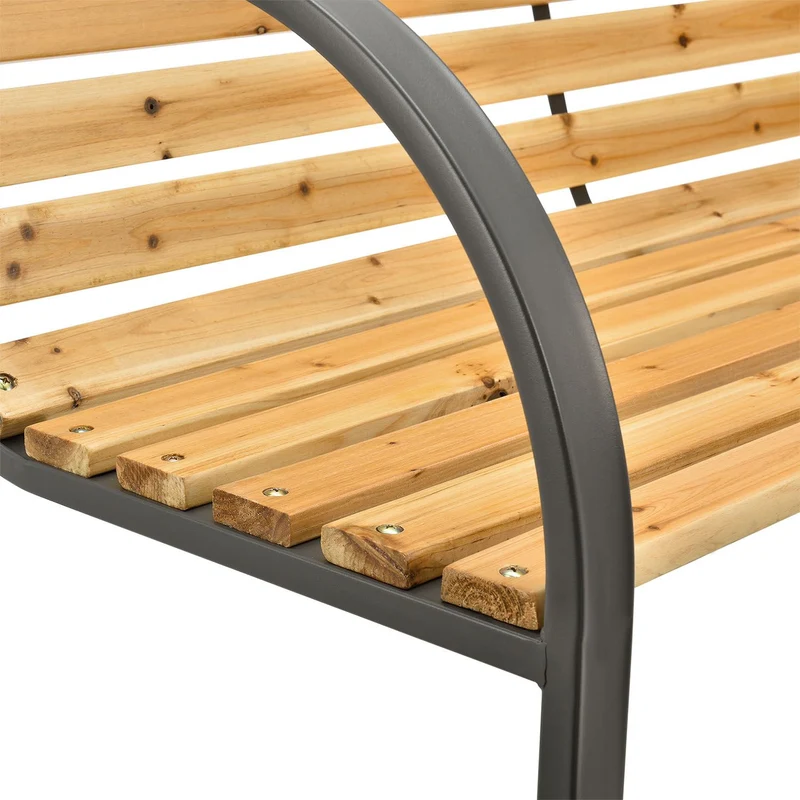Banc de jardin Modena – bois de sapin et acier