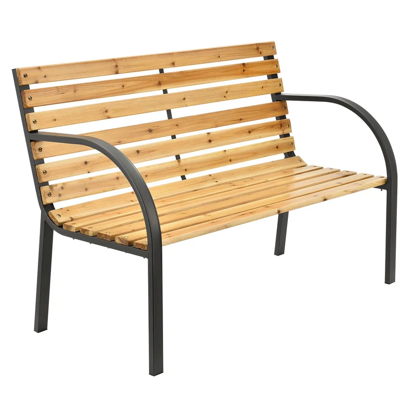 Banc de jardin Modena – bois de sapin et acier