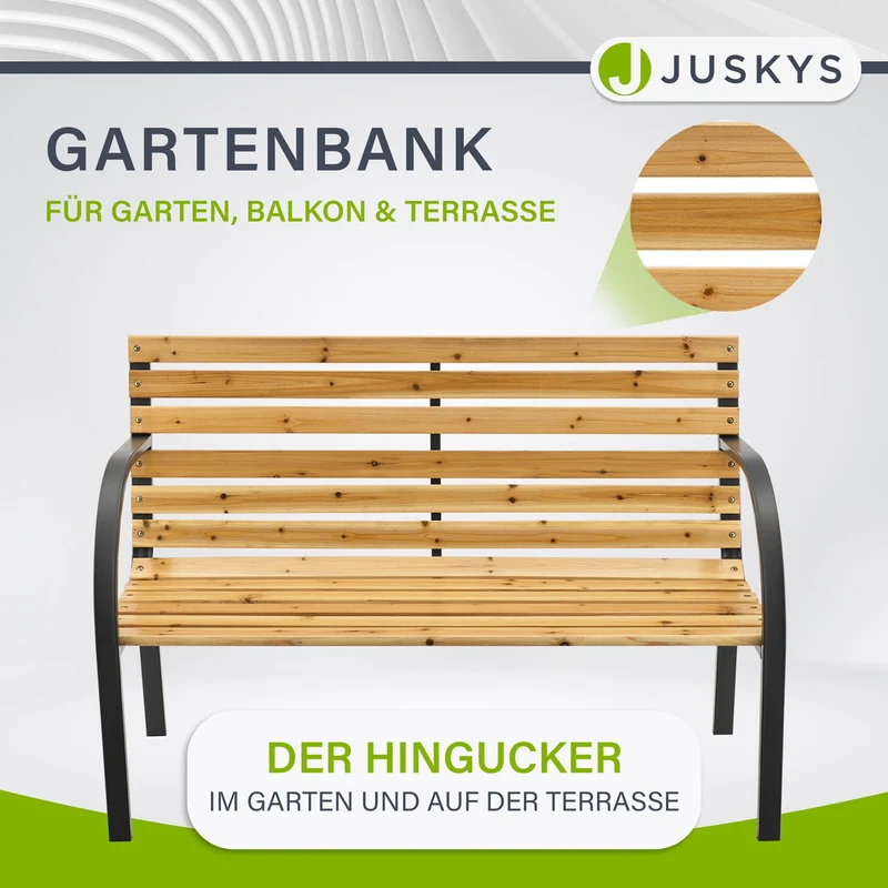 Banc de jardin Modena – bois de sapin et acier
