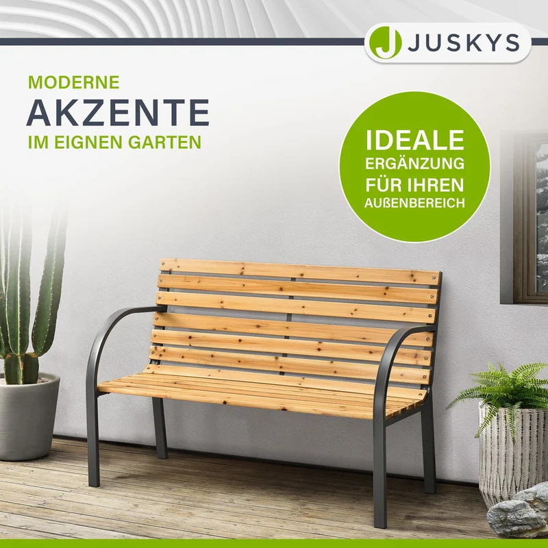 Banc de jardin Modena – bois de sapin et acier