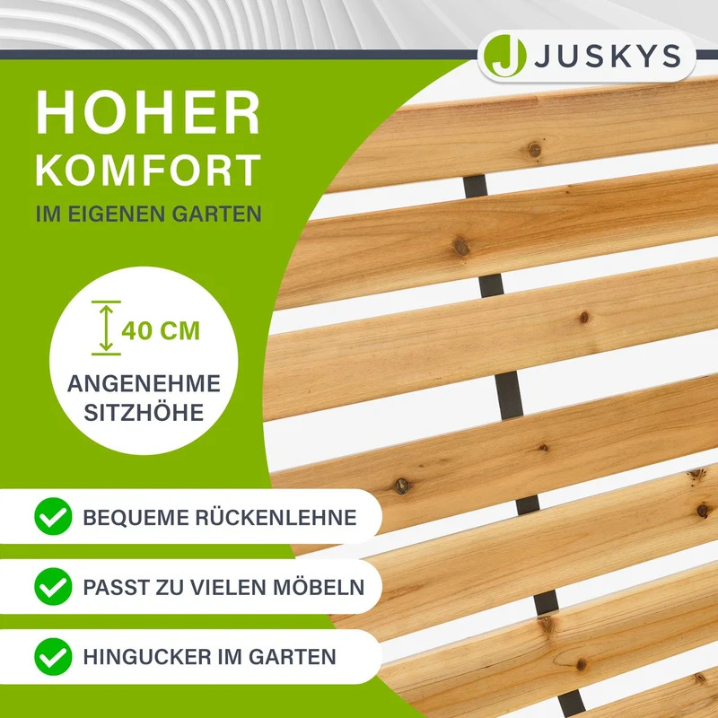 Banc de jardin Modena – bois de sapin et acier