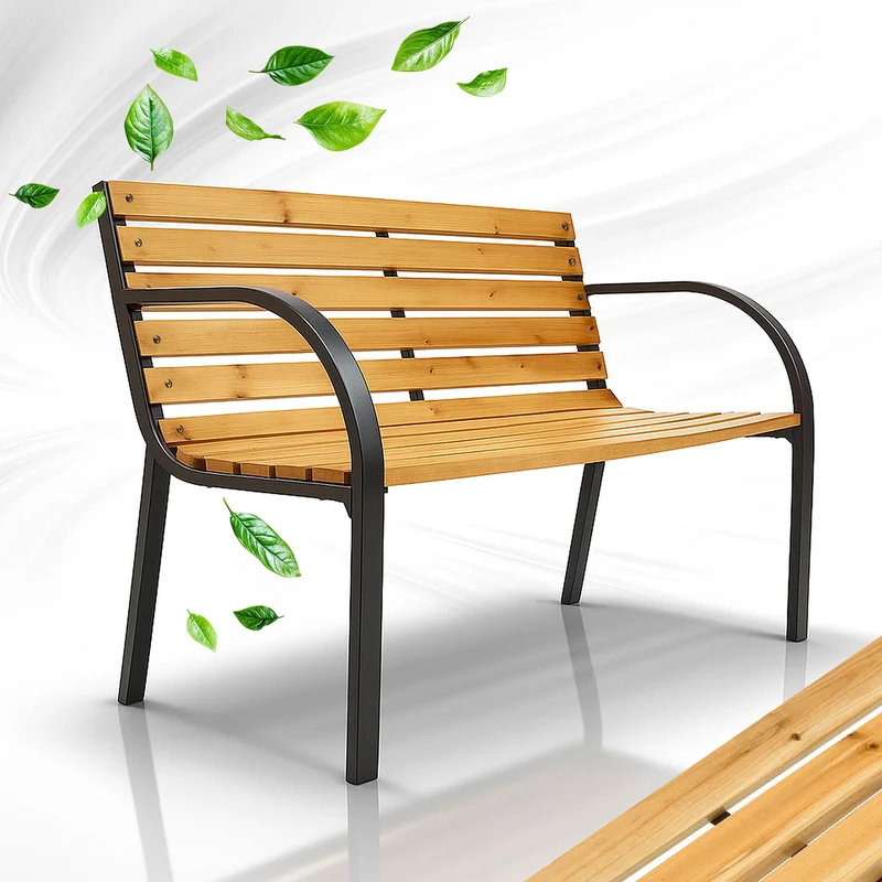 Banc de jardin Modena – bois de sapin et acier